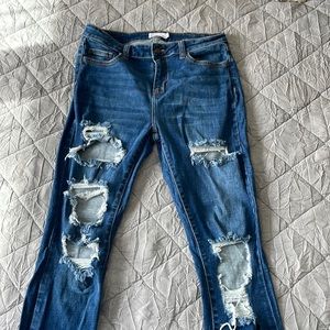 Cello Distressed Skinny Jeans